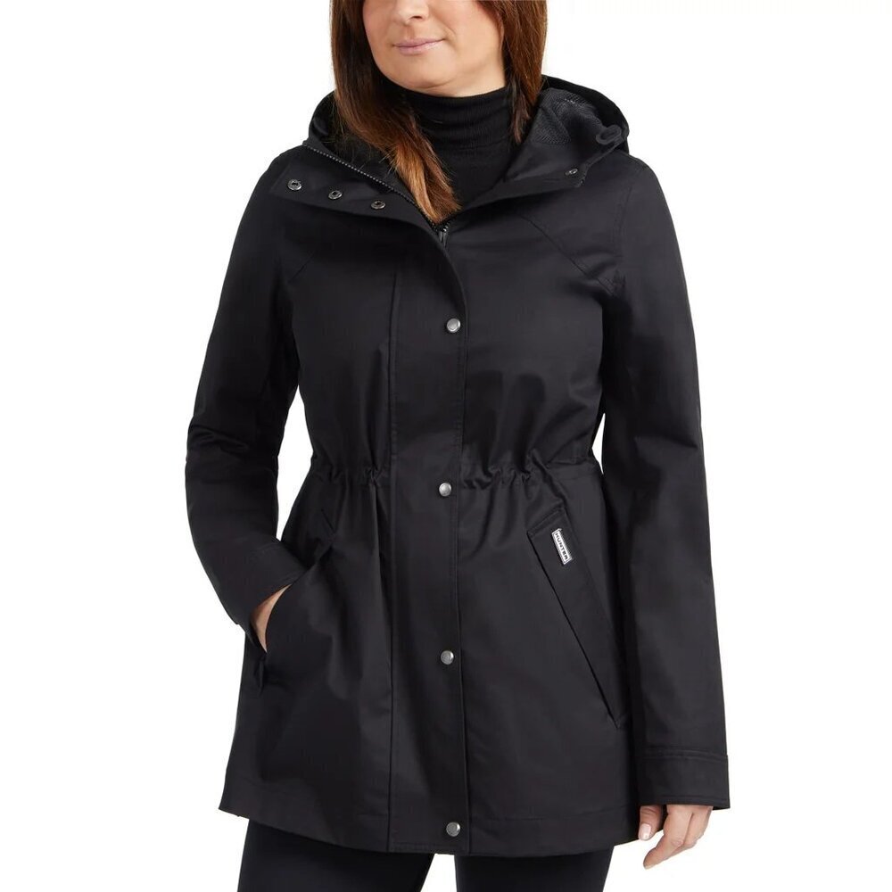 NWT - Hunter Black Rain Jacket Water Resistant Cotton Smock – Size XL